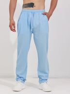 Men's Relaxed Cotton-Linen Drawstring Trousers. Cotton and linen blend.