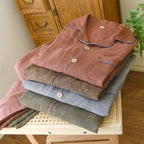 Men's Double-Gauze Cotton Pyjama Set. Double-gauze cotton.