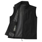 Men's Stand-Collar Zip-Front Golf Gilet. Stand collar.