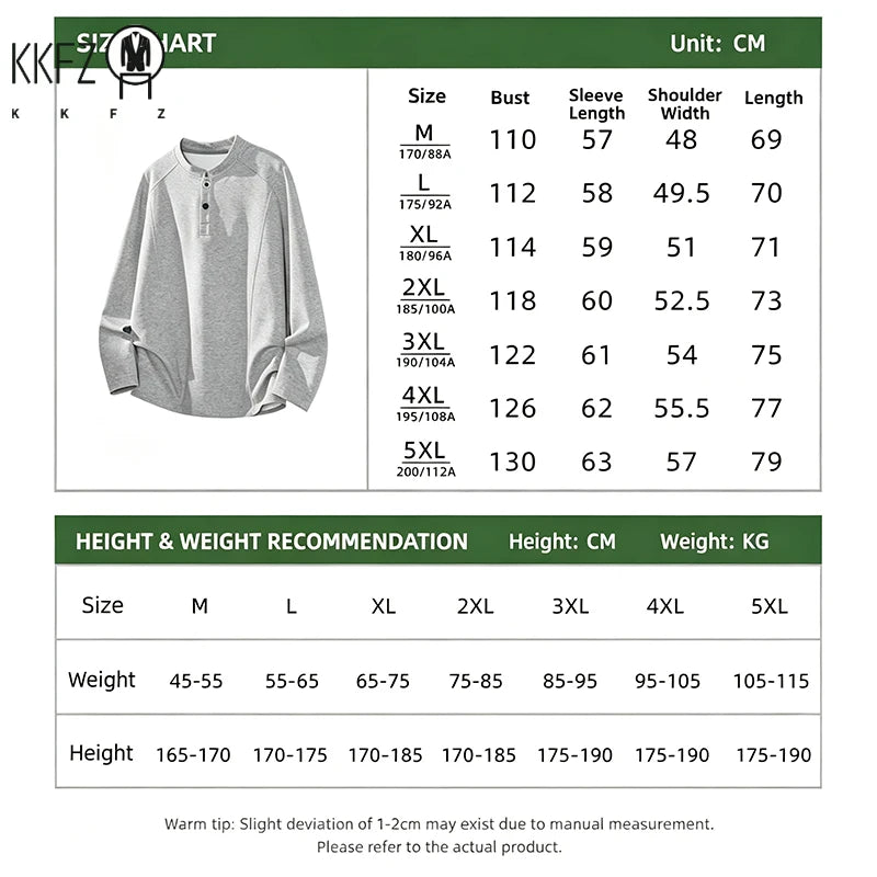 Men's Raglan Long-Sleeve Henley Top. Raglan sleeves.
