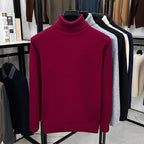 Men's Classic Roll-Neck Jumper. Roll-neck collar.