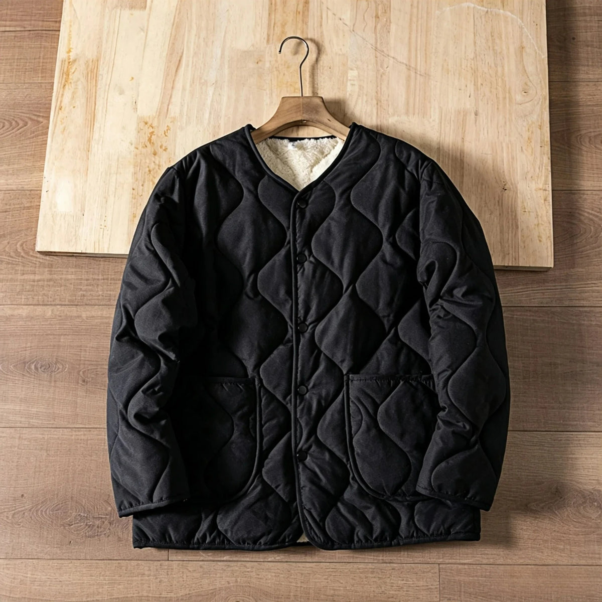 Men's Fleece-Lined Wave-Quilted Liner Jacket. Wave quilting.
