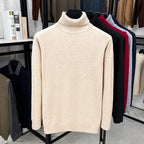 Men's Classic Roll-Neck Jumper. Roll-neck collar.