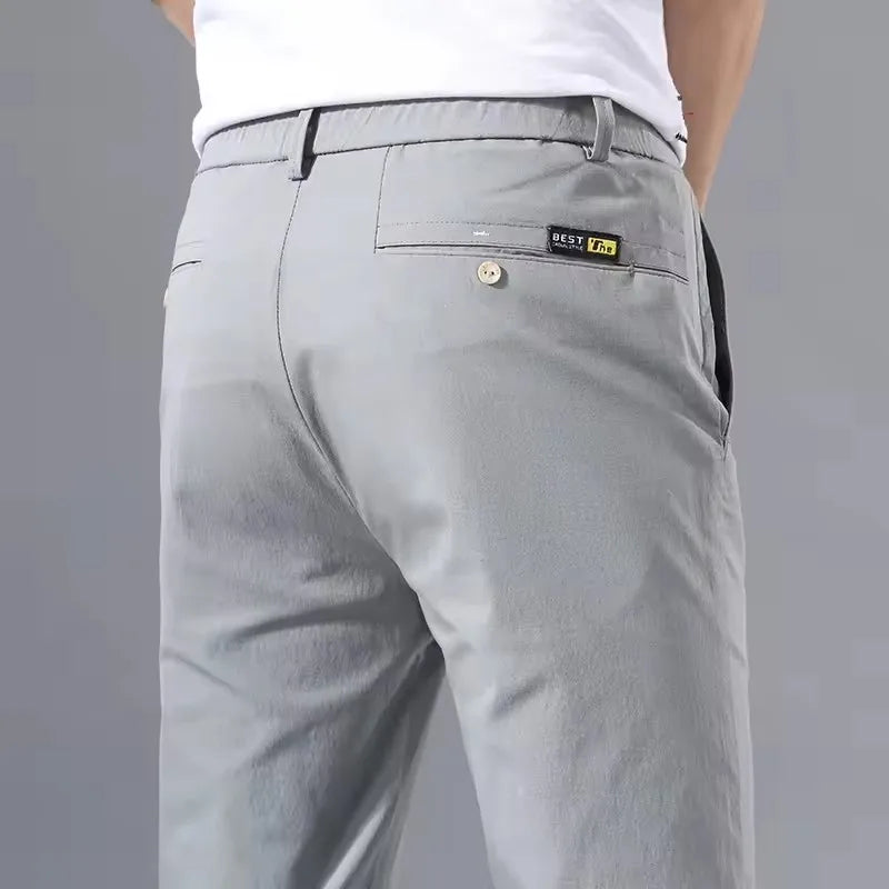 Men's Lightweight Slim-Fit Chinos. Cotton blend with elastane.