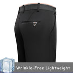 Men's Lightweight Stretch Golf Trousers. Polyester and elastane blend.