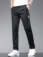 Men's Lightweight Straight-Leg Casual Trousers. Straight leg.