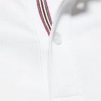 Men's Pique Polo With Giraffe Embroidery. Piqué texture.