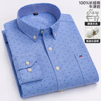 Men's Long-Sleeve Button-Down Oxford Shirt. 100% cotton Oxford fabric.