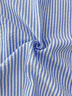 Men's Textured Long-Sleeve Stripe Shirt. Textured striped finish.