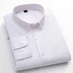 Men's Plain Cotton Oxford Shirt With Chest Pocket. 100% cotton Oxford fabric.