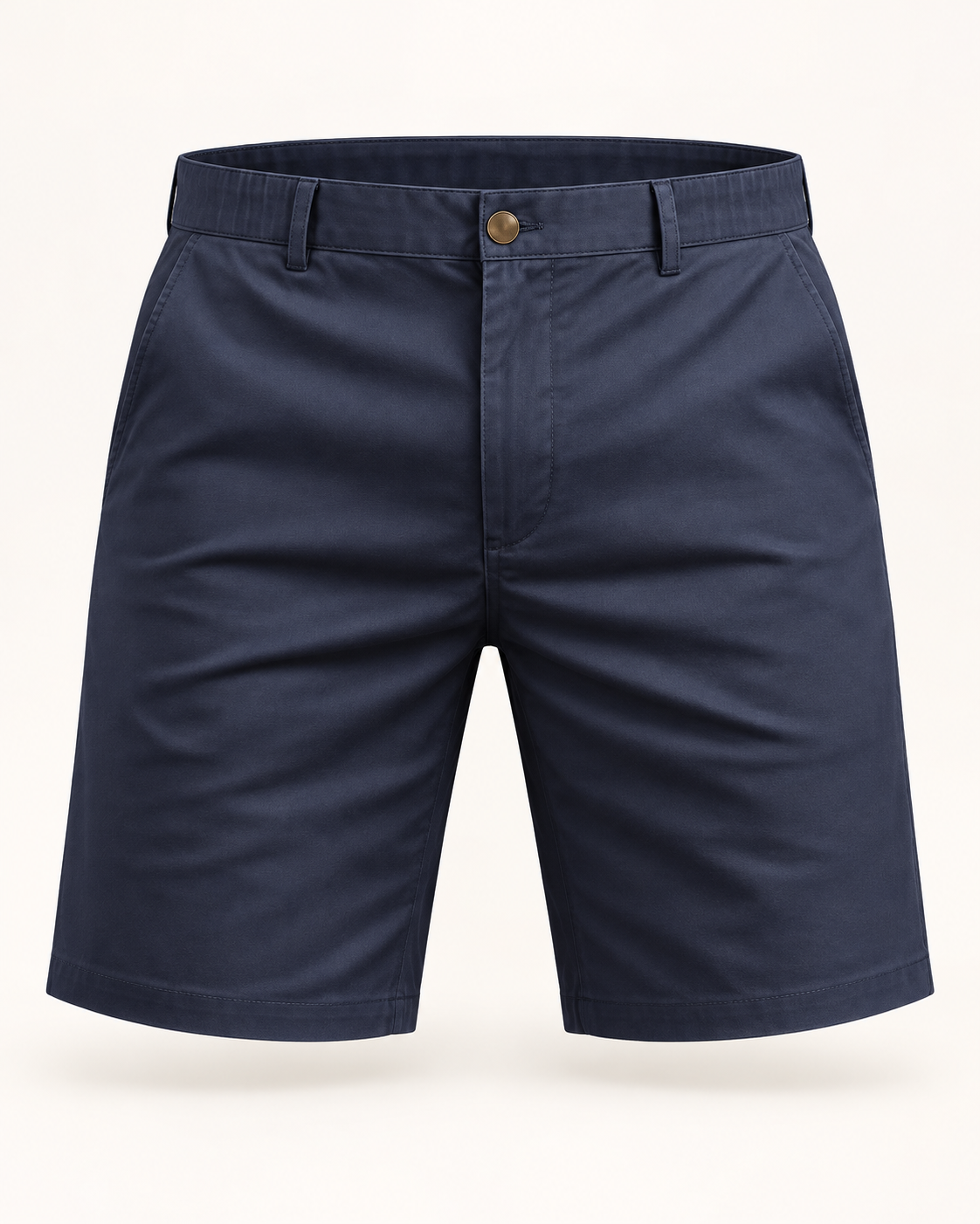 Classic chino shorts in Navy — studio view