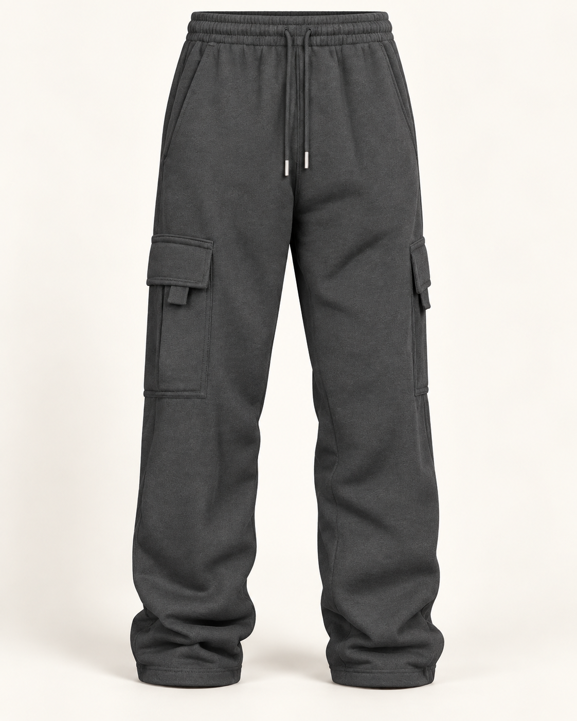Cargo sweatpants in Charcoal — studio view
