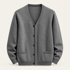 Studio view of knitwear on an ivory background