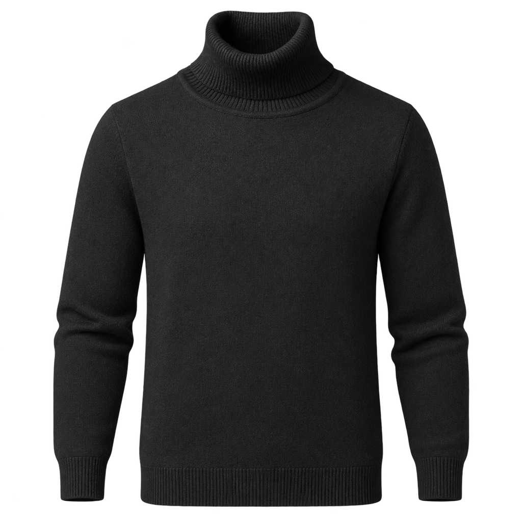 Essential roll neck — studio view