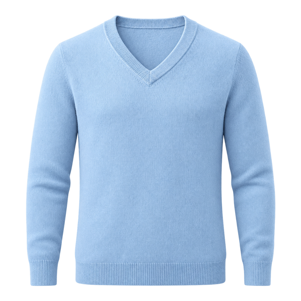 Classic V-neck jumper — studio view