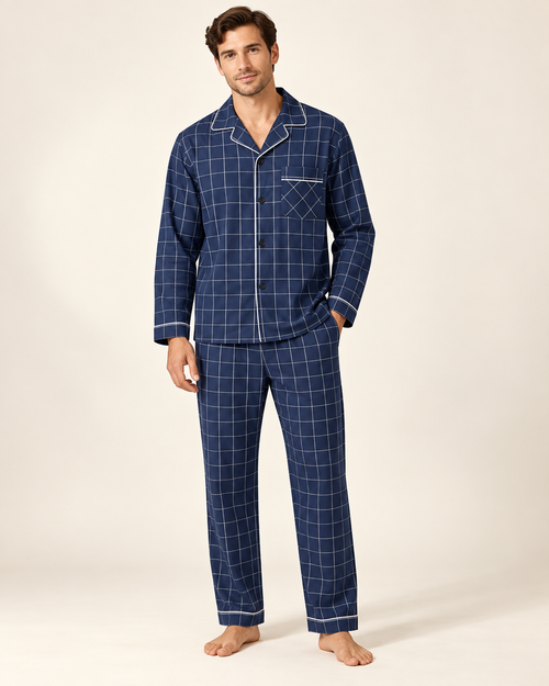 Classic cotton pyjamas — model view