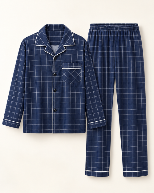 Classic cotton pyjamas — studio view