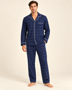 Printed cotton-blend pyjamas — model view