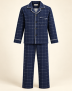 Printed cotton-blend pyjamas — studio view