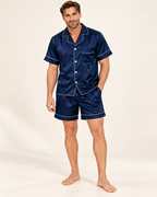 Satin short pyjamas — model view