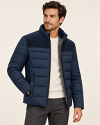Plush-lined puffer — model photograph