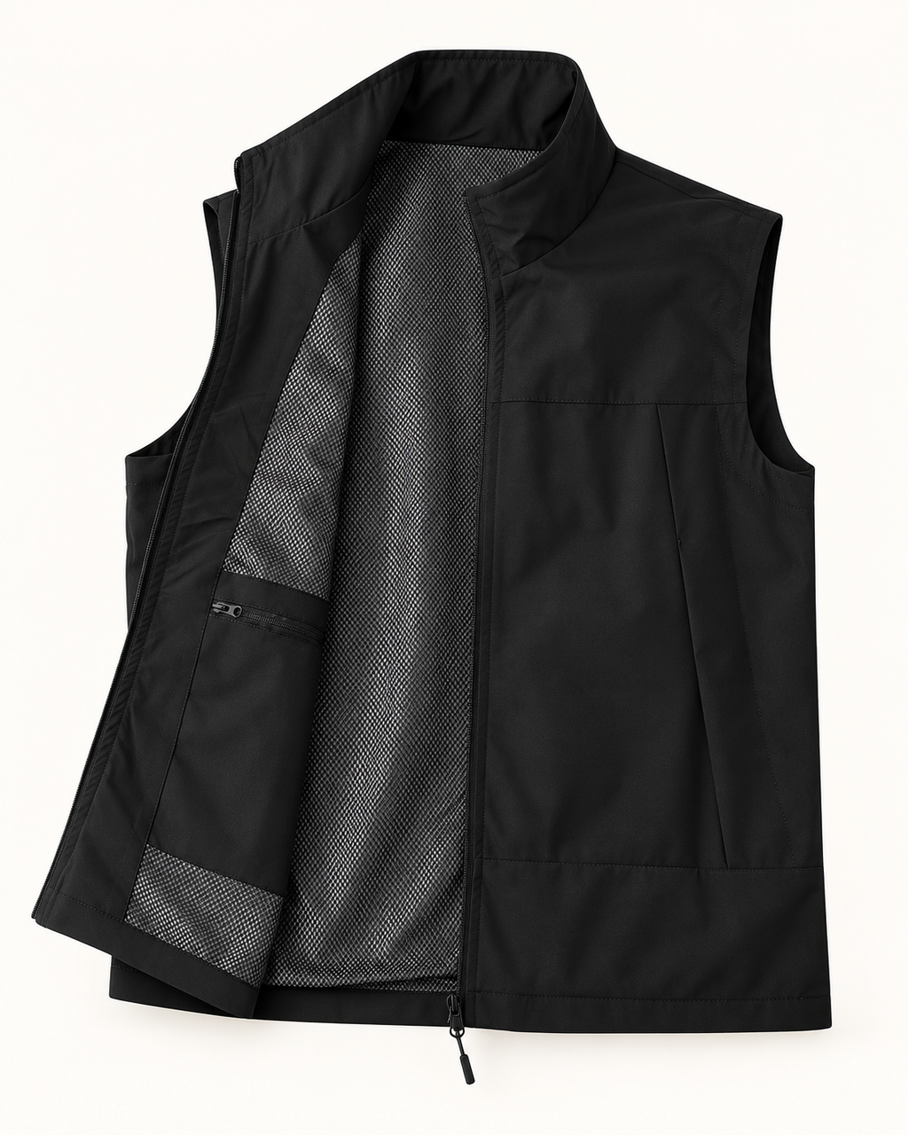 Golf gilet — studio photograph