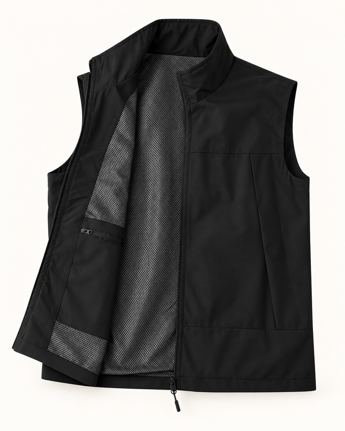 Golf gilet — studio photograph