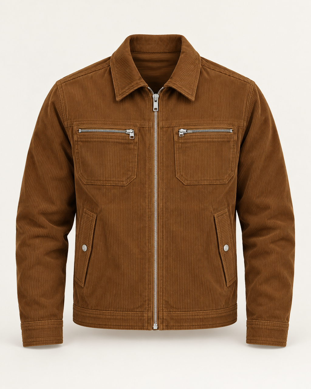 Corduroy workwear jacket — front view