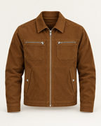 Corduroy workwear jacket — front view