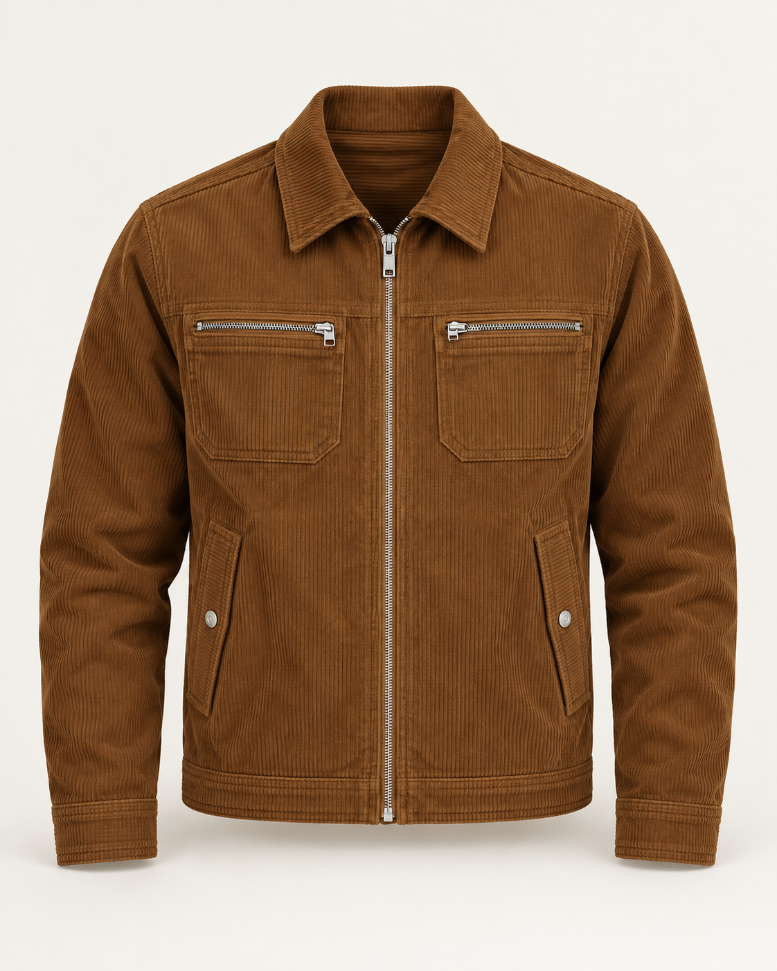 Corduroy workwear jacket — front view