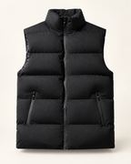Padded winter gilet — front view
