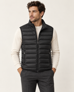 Lightweight quilted gilet — model view