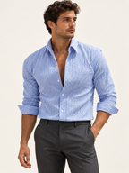 Textured Stripe Shirt — model view