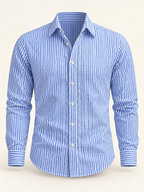 Textured Stripe Shirt — studio view
