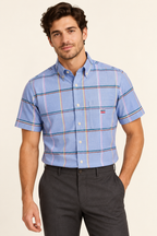 Short Sleeve Oxford Shirt — model view