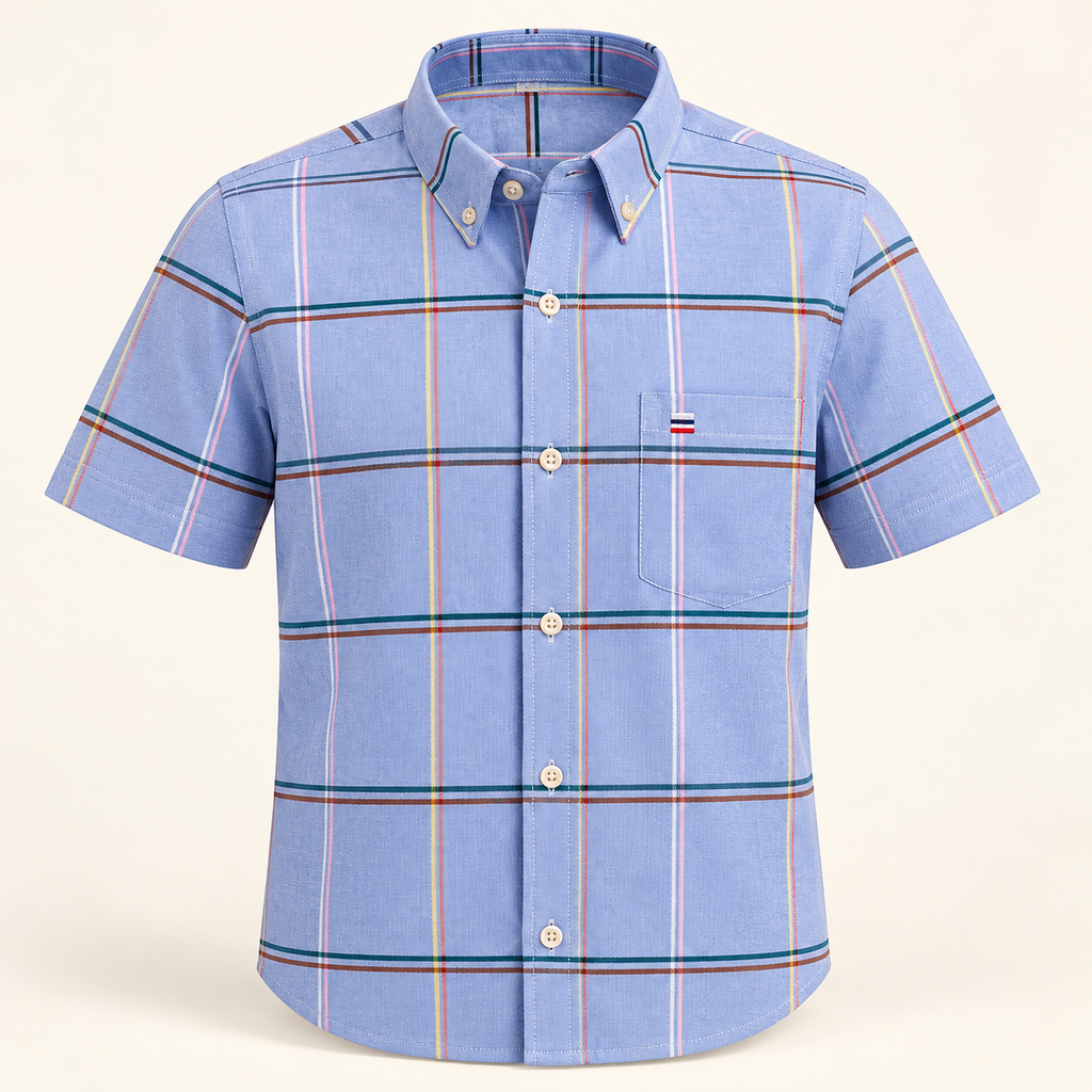 Short Sleeve Oxford Shirt — studio view