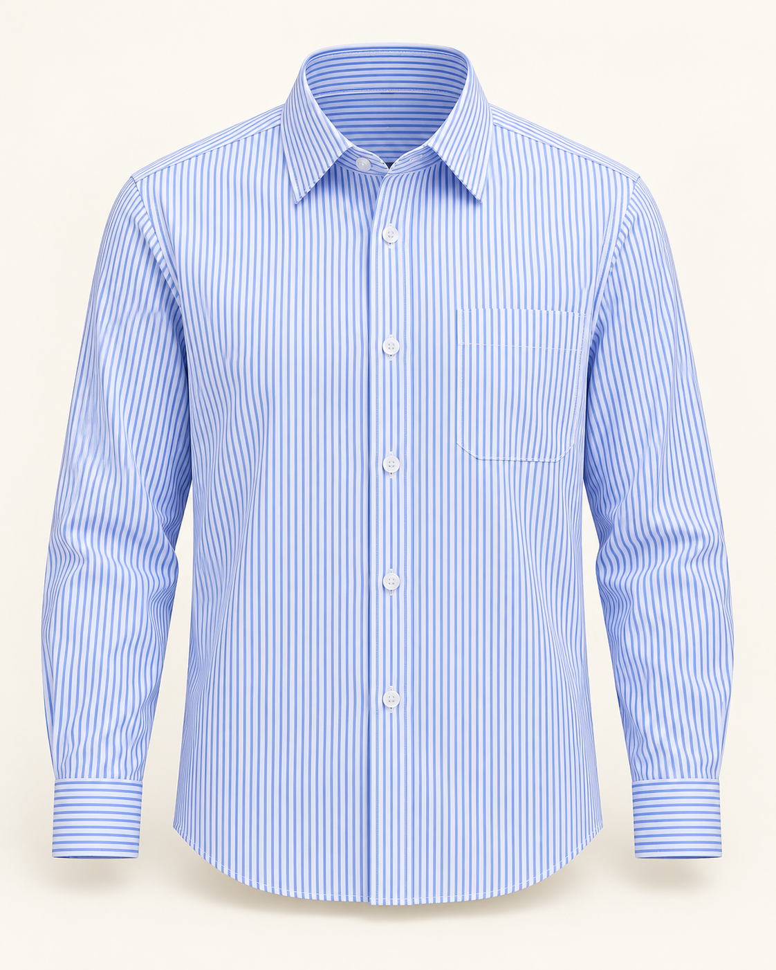 Cotton stripe shirt — studio product photograph