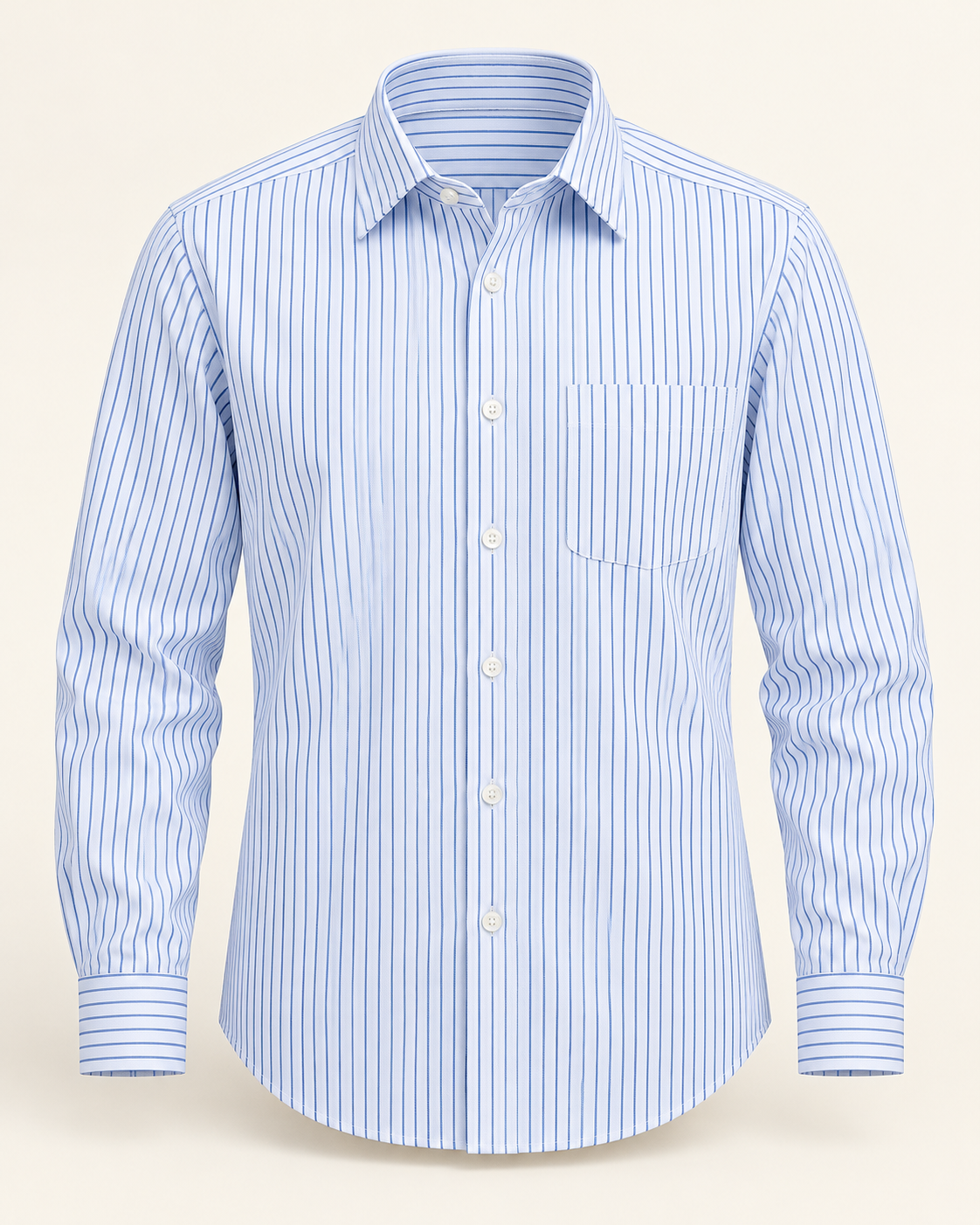 Classic stripe pocket shirt — studio product photograph