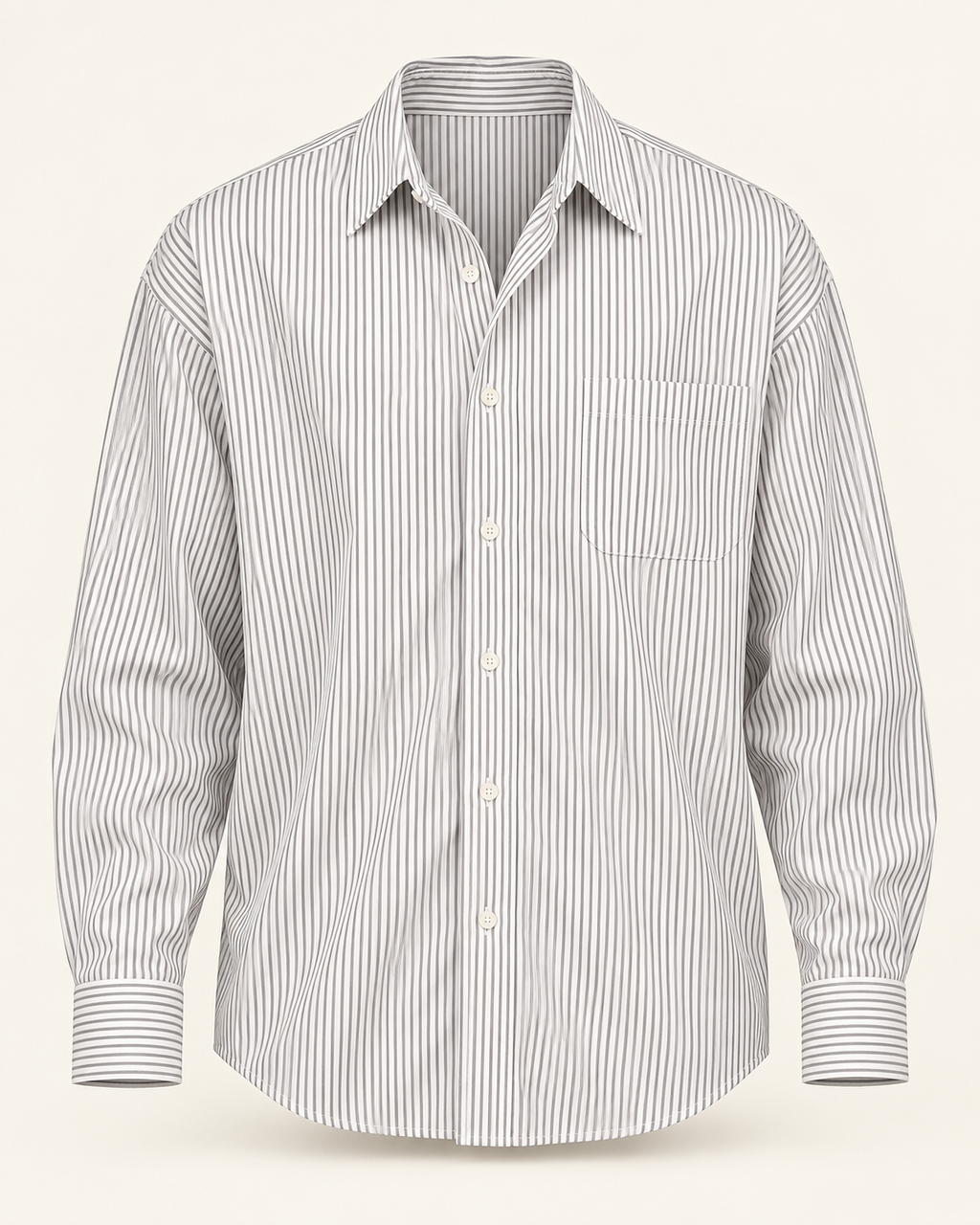 VALE & ROW Relaxed stripe shirt — studio product view