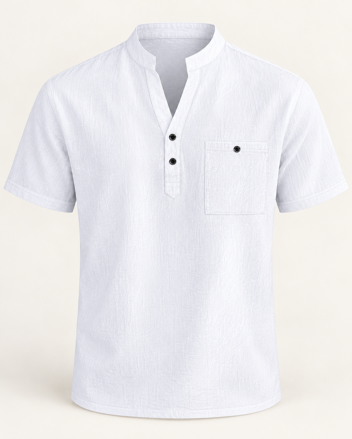 VALE & ROW Linen blend popover shirt — studio product view