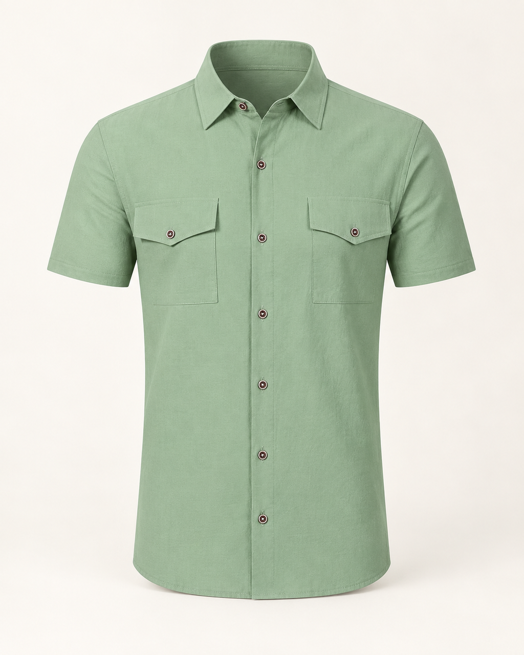 VALE & ROW Twin-pocket summer shirt — studio product view