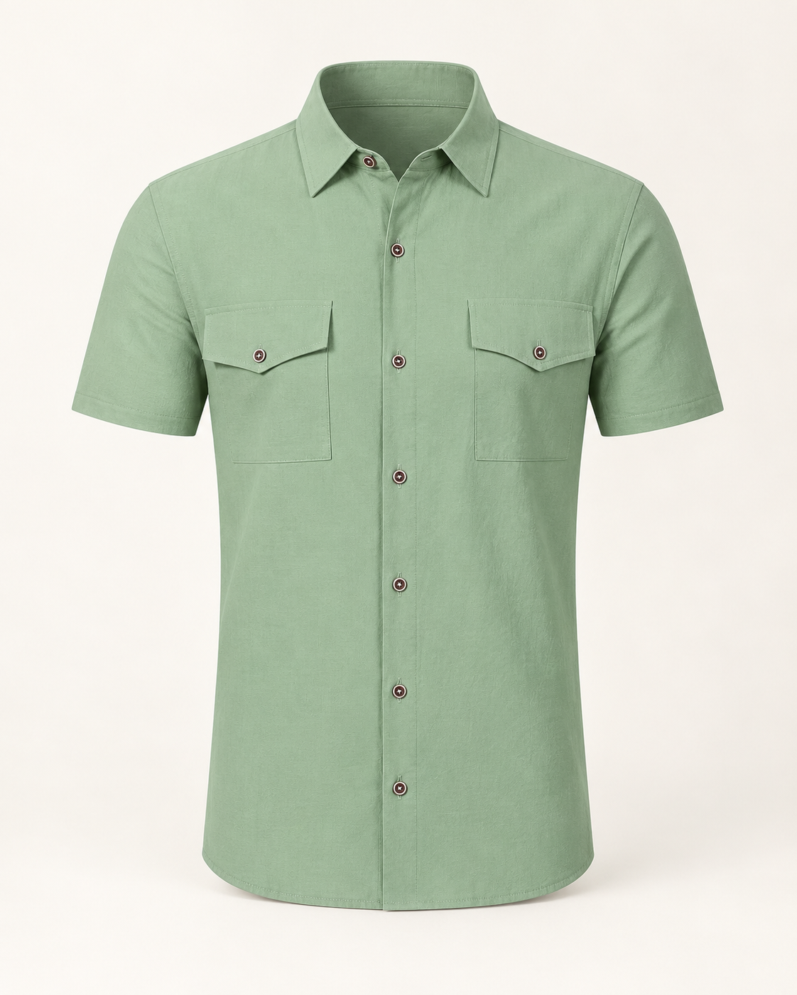 VALE & ROW Twin-pocket summer shirt — studio product view
