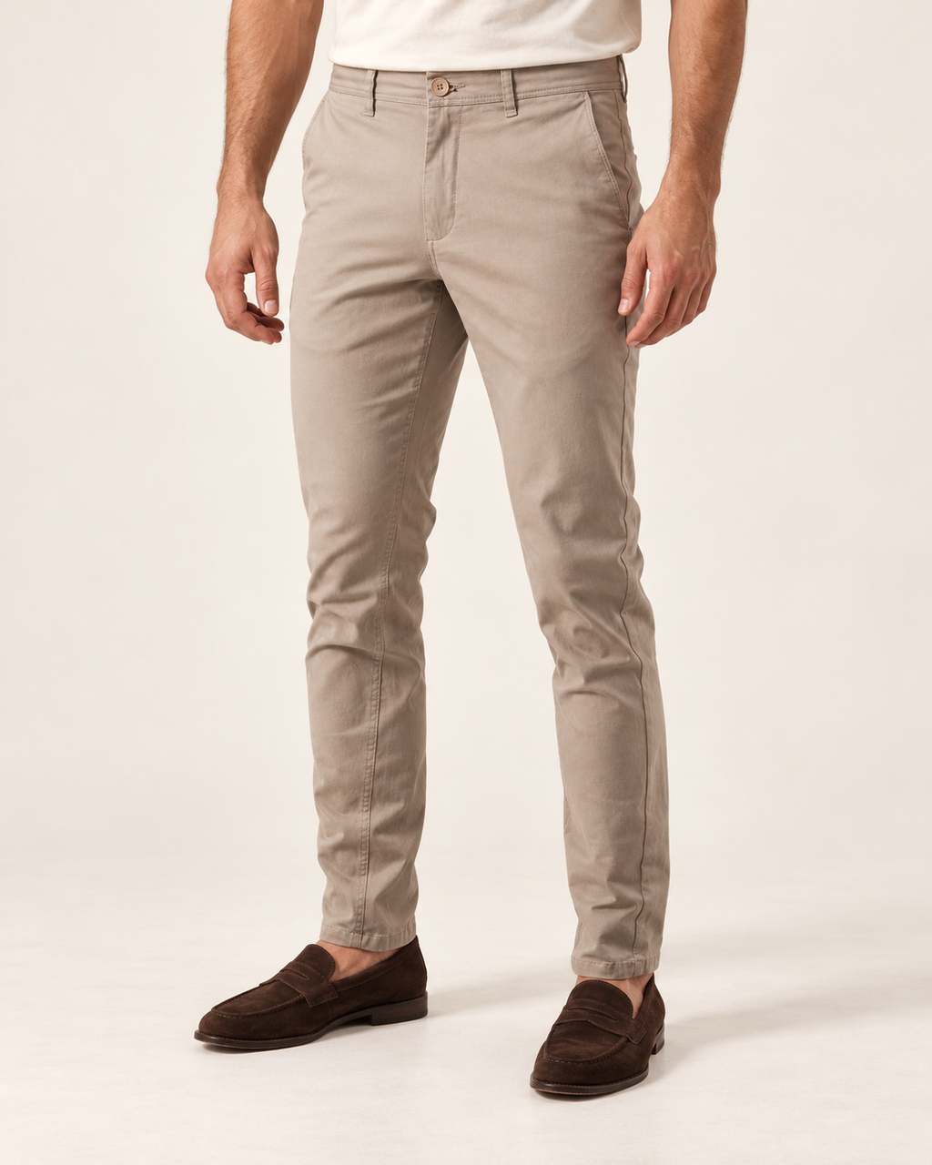 VALE & ROW Cotton stretch chinos — model view