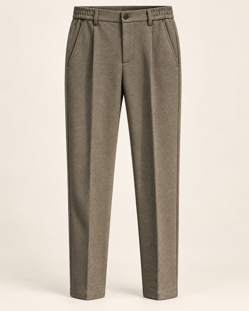 VALE & ROW Textured pleated trousers — studio product view