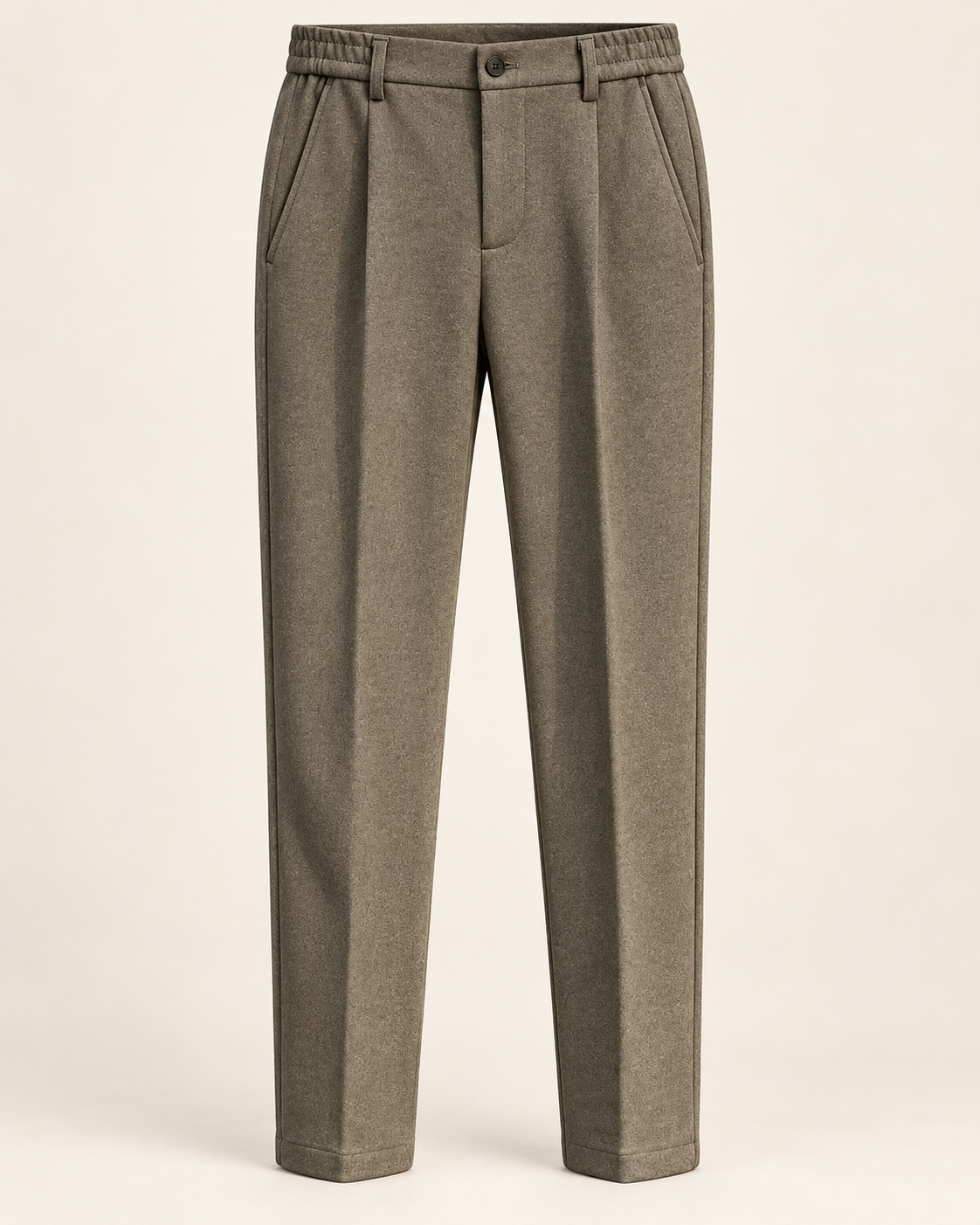 VALE & ROW Textured pleated trousers — studio product view