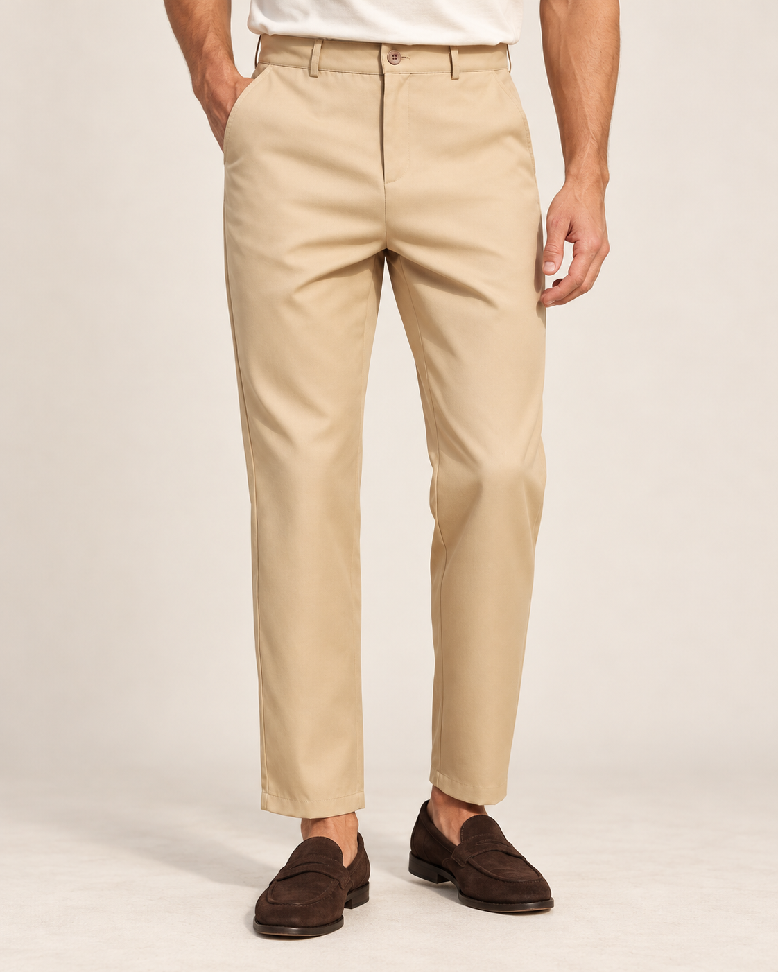 VALE & ROW Slim ankle trousers — model view