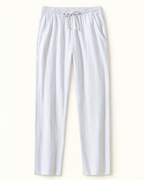 Relaxed drawstring trousers — studio view