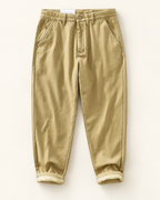 Relaxed cotton-blend chinos — studio view